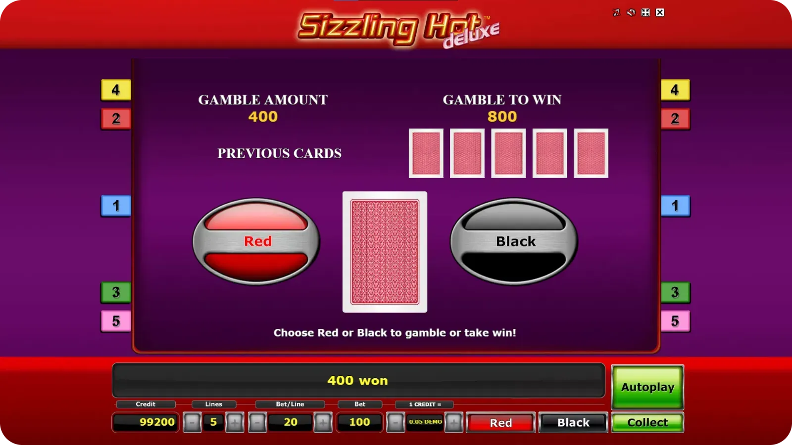 Risiko-Spiel Interface mit verdeckter Karte und Rot